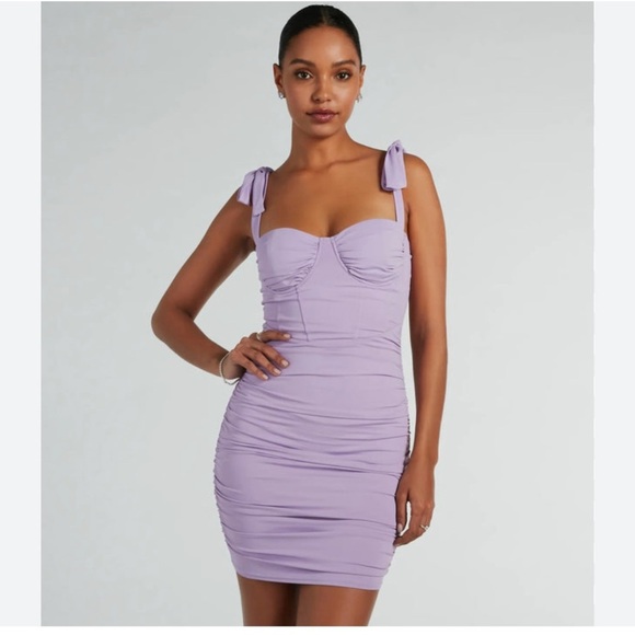 NWT Windsor Lavender Mini Dress - Picture 1 of 6